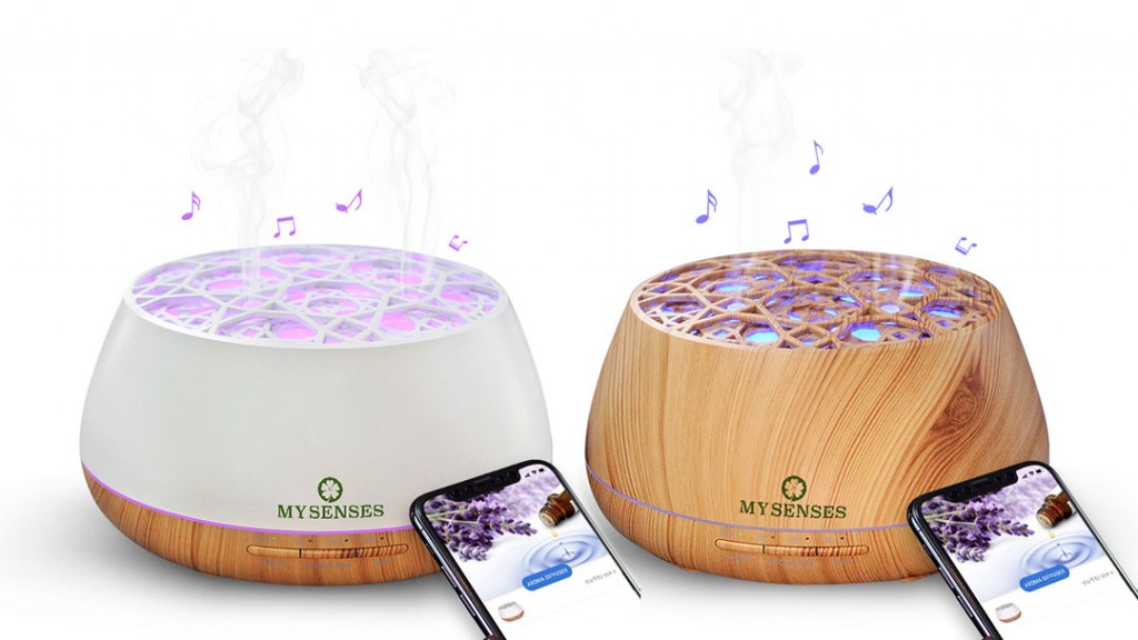 Ultrasonic Aroma Diffuser with LED Bluetooth Music APP Ctrl | My Senses